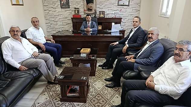 Kaymakam Soysal ve beraberindeki heyetten Başkan Çetinkaya'ya geçmiş olsun ziyareti