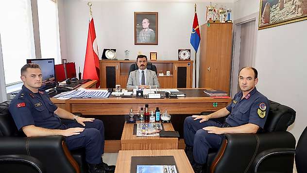 Kaymakam Soysal'dan Kahta İlçe Jandarma Komutanlığı'na hayırlı olsun ziyareti