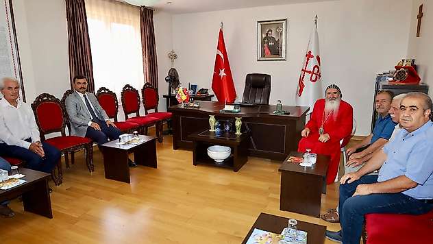 Kaymakam Soysal'dan Metropolit Mor Ğrigoriyos Melki Ürek'e ziyaret