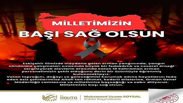 Kaymakam Soysal: 'Milletimizin Başı Sağ Olsun'
