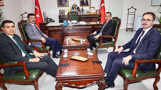 Kaymakamlardan Gölbaşı kaymakamı Algın'a hayırlı olsun ziyareti