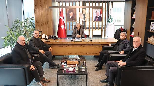 Kırşehir Ziraat Odası Başkanlarından Başkan Olgun'a ziyaret
