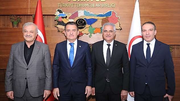 KKTC İçişleri Bakanı Dursun Oğuz, TÜRKTOB'u ziyaret etti