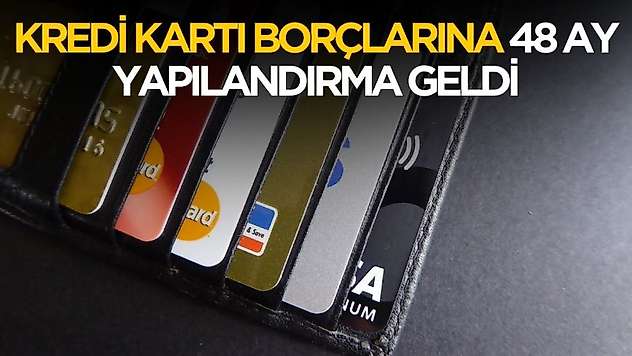 Kredi kartı borcu olanlara 48 ay yapılandırma geldi