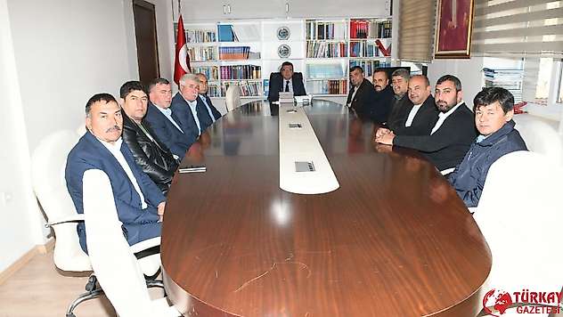 Mahalle muhtarlarından Kaymakam Şahin'e ziyaret