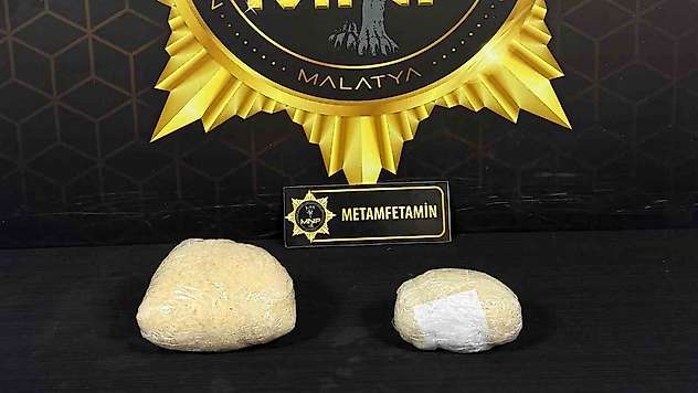 Malatya'da 1 kilo 769 gram metamfetamin ele geçirildi