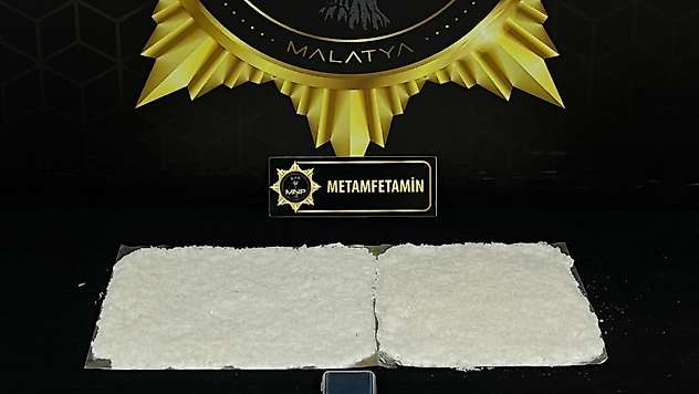 Malatya'da 900 gram metamfetamin ele geçirildi: 1 şüpheli tutuklandı