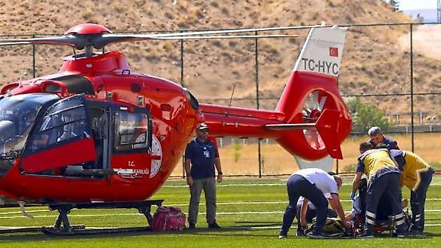 Malatya'da ambulans helikopter 82 yaşındaki hasta için havalandı