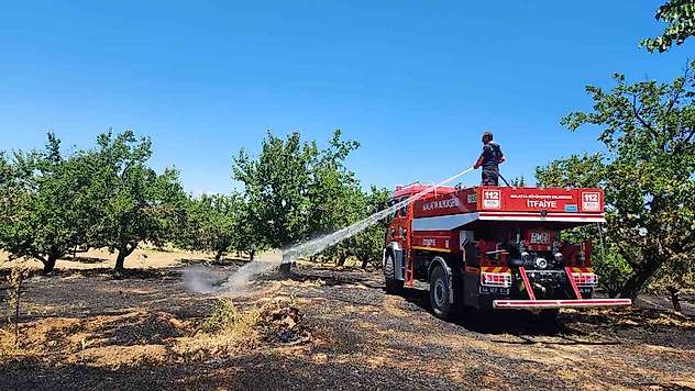 Malatya'da bahçe ve orman yangını