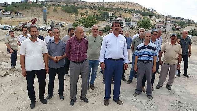 Malatya'da beton santrali tepkisi