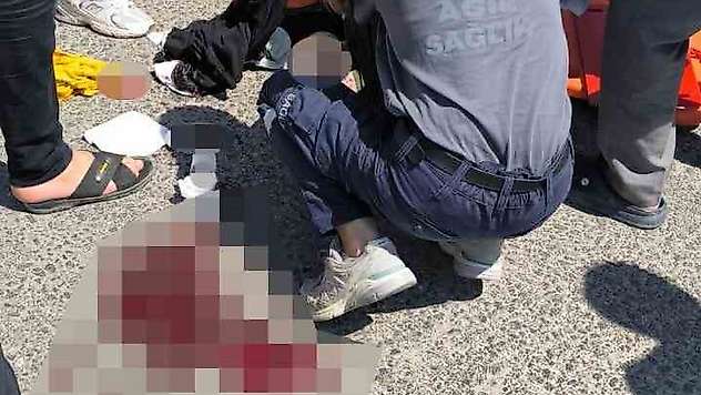 Mardin'de motosikletten düşen kadın ağır yaralandı