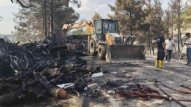 Mersin'de kaza sonrası araçlar alev aldı, yangın ormana sıçradı: 1 ölü, 2 yaralı