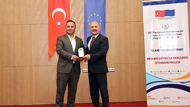 Mesleki Eğitimle Gençlerin İstihdamı projesinin kapanış toplantısı yapıldı 