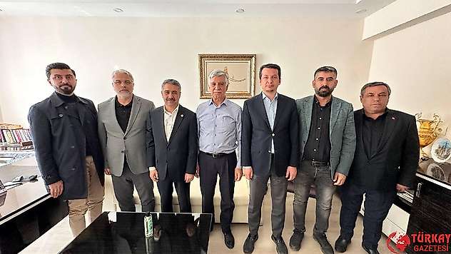 Milletvekili Alkayış ve Başkan Kablan'dan Büyükaslan'a ziyaret