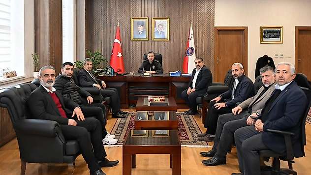 Muhtarlardan Emniyet müdürlüğüne başsağlığı ziyareti