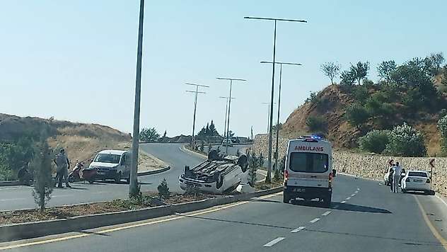 Otomobil takla attı: 1 yaralı