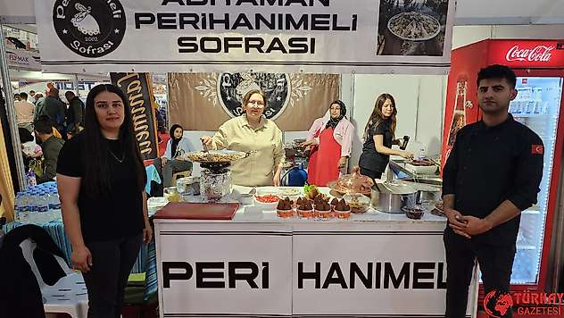 Perihanımeli sofrasının standına fuarda yoğun ilgi