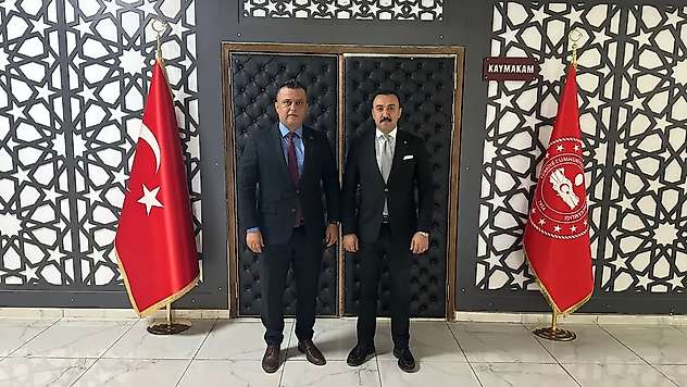 Poyraz'dan Kaymakam Pelvan'a ziyaret