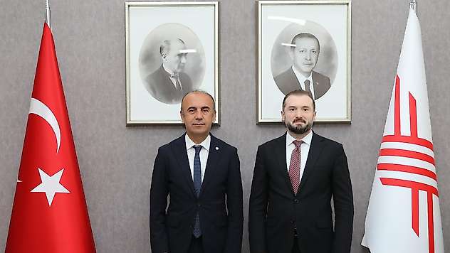 Rektör Keleş'ten YÖK Genel Sekreteri Aksoy'a ziyaret