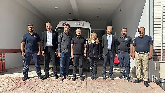 Sağlık-Sen heyetinden Çelikhan 112 İstasyonuna ziyaret