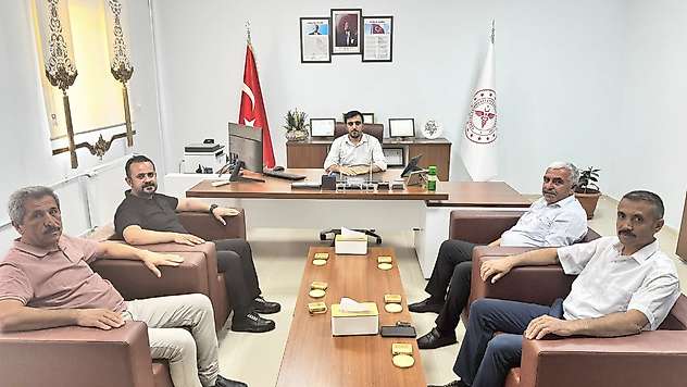 Sağlık-Sen heyetinden Sincik ilçesine ziyaret