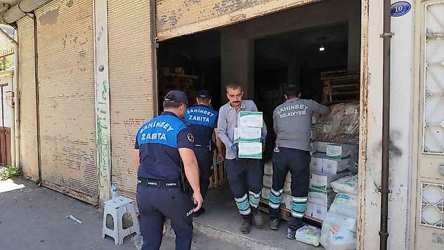 Şahinbey Belediyesi'nden sahte etiket operasyonu