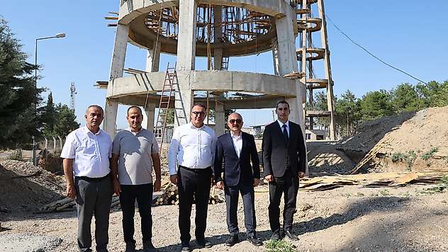 Samsat ilçesine yeni su deposu yapılıyor