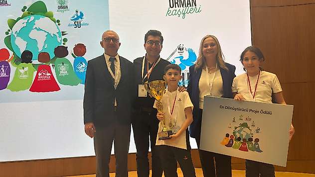 Sanko okulları, doğa öncüleri yarışmasında en dönüştürücü proje ödülü kazandı