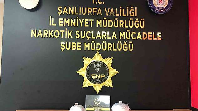Şanlıurfa'da 6 kilo 800 gram uyuşturucu ele geçirildi