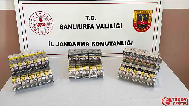 Şanlıurfa'da kaçak sigara ele geçirildi