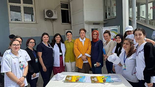Serik Devlet hastanesi bahçesinde organ bağışı standı açıldı