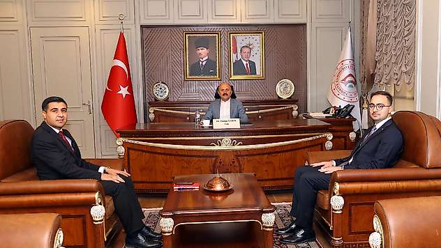 Sincik ve Tut kaymakamlarından Vali Varol'a ziyaret