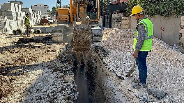 Sümerevler Mahallesinde altyapı çalışmaları sürüyor