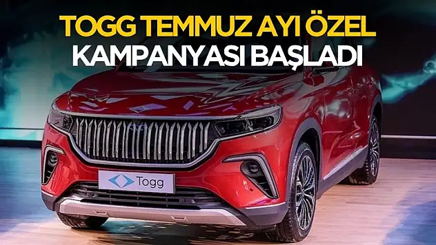 TOGG Temmuz 2025 sıfır faizli kredi kampanyası başlattı