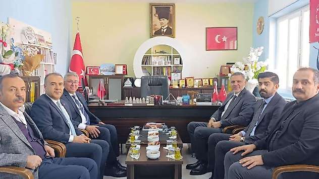 TSKGV Genel Müdürü Topçu'dan, Besni İlçe Milli Eğitim Müdürü Demirel'e ziyaret