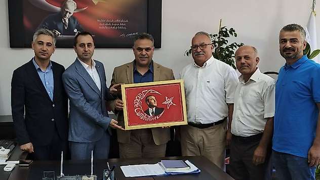 Türk Büro Sen heyetinden Çelik'e ziyaret