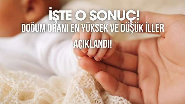 Türkiye'de doğum oranı en yüksek ve en düşük iller belli oldu!