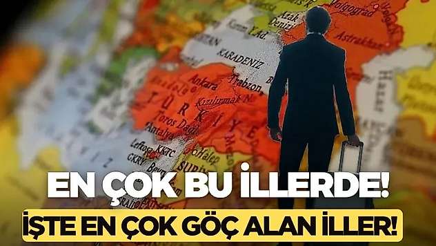 Türkiye'de en çok göç alan 10 il belli oldu!