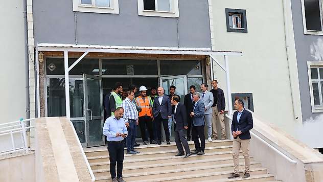 Tut Öğretmenevi hizmet binası hızla yükseliyor