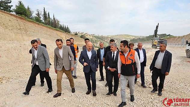 Vali Varol, Besni çevre yolunda incelemelerde bulundu