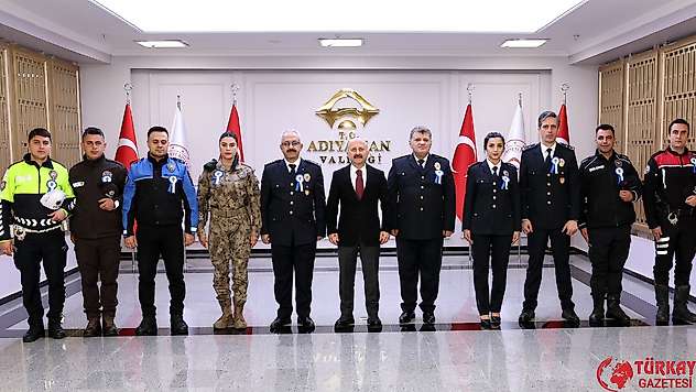 Vali Varol İl Emniyet Müdürü Uzman ve emniyet mensuplarını ağırladı