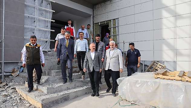 Vali Varol Tarım ve Orman İl Müdürlüğü yeni hizmet binası inşaatını inceledi