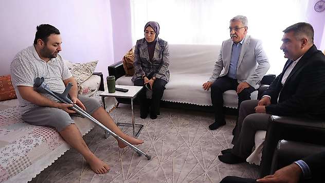 Yazmacı ve Dolgun'dan Serdar Çoban'a geçmiş olsun ziyareti