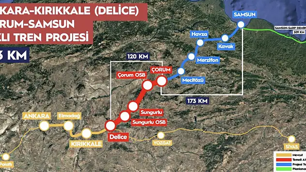Yeni YHT hattı geliyor! Ankara Samsun bu saate düşecek
