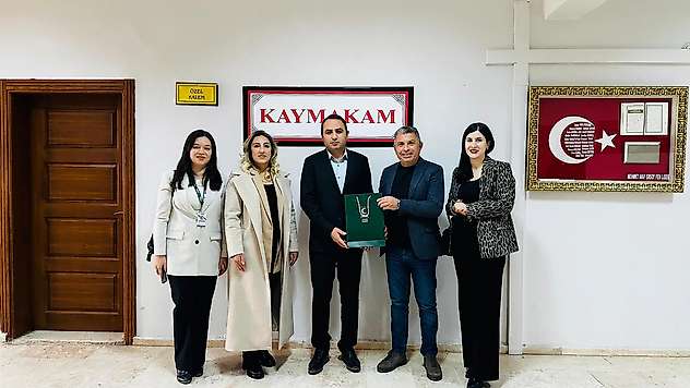 Yeşilay heyetinden Kaymakam Partal'a ziyaret