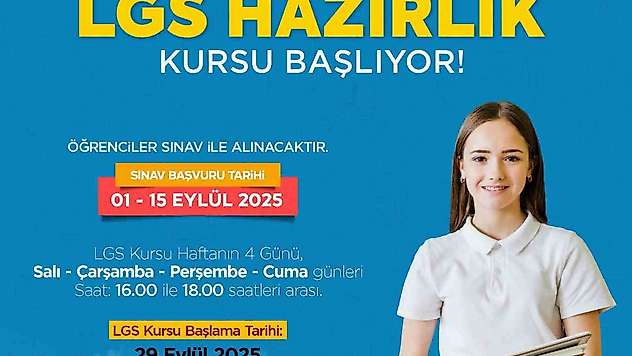 Yeşilyurt Belediyesi'nden ücretsiz LGS kursu