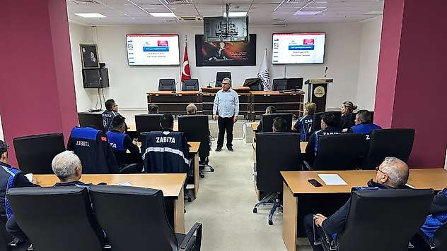Zabıta personeline hizmet içi eğitim verildi