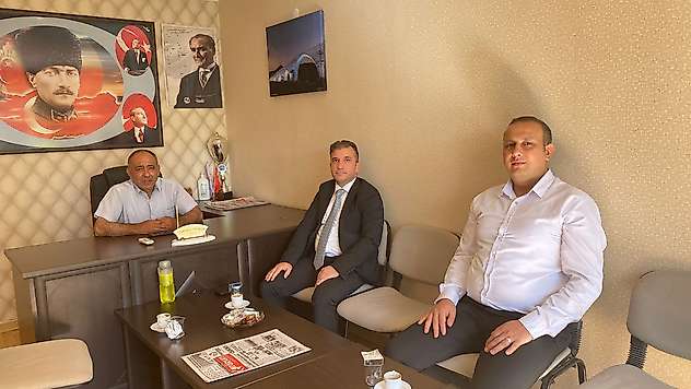 Ziraat Bankası müdürü Dere'den Başkan Coşkun'a ziyaret