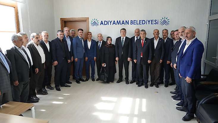 Adıyaman Muhtarlar Federasyonu heyetinden Başkan Tutdere’ye ziyaret