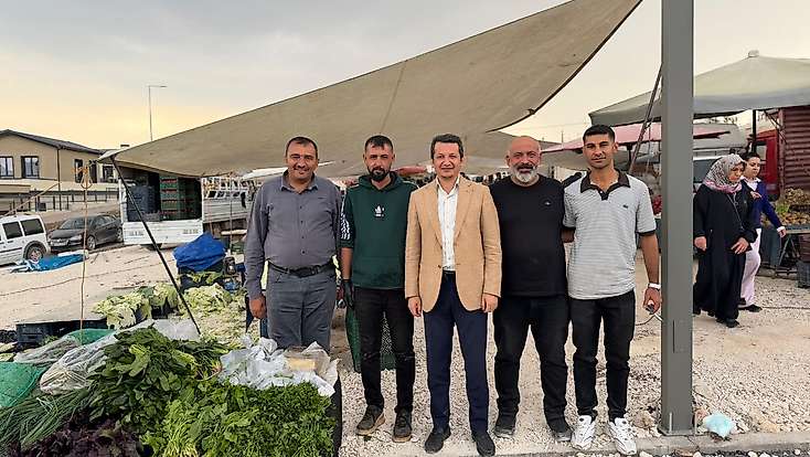 AK Parti Adıyaman Merkez İlçe Teşkilatından İndere TOKİ Semt Pazarına ziyaret